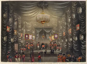 The Remains of H.R.H. the Duke of York Lying in State