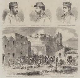The Revolution in Sicily, the English Battalion at the Foot of the Round Tower of the Citadel of Melazzo