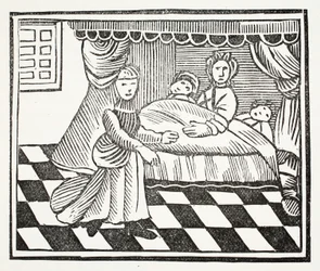 The Significance of Dreams, illustration from Chap-books of the Eighteenth Century by John Ashton, pub. 1882