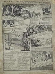 The Stage Medley Representing the Polite Taste of the Town & the Matchless Merits of Poet G., Polly Peachum and Captain Macheath, c.1728