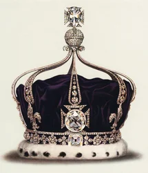 The State Crown of Queen Mary from the Crown Jewels of England