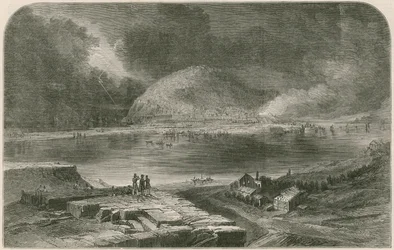 The Storming of San Sebastian, from the new diorama of the campaigns of the Duke of Wellington