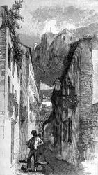 The Street Beneath the Alcazar, Malaga, Spain, from 