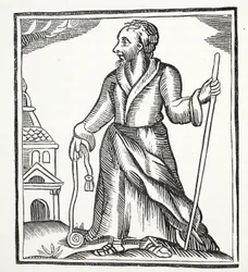 The Wandering Jew, illustration from Chap-books of the Eighteenth Century by John Ashton, pub. 1882