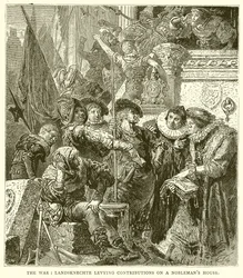 The War: Landsknechte levying Contributions on a Nobleman