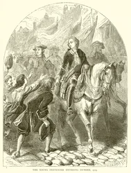 The Young Pretender entering Dundee, 1715