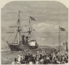 The arrival of Garibaldi at Southampton