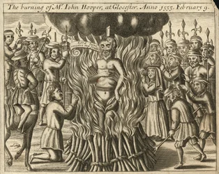 The Burning of Mr John Hooper at Gloucester, 9 February 1555