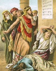 The copy of the writing for a commandment