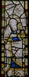 The east window depicting St Jude