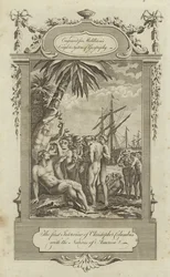 The First Interview of Christopher Columbus with the Natives of America