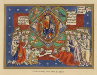 The four-and-twenty elders before the Throne