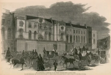 The illuminations in celebration of Her Majesty