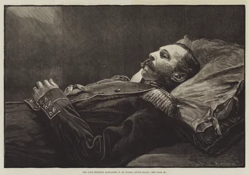 The Late Emperor Alexander II of Russia After Death