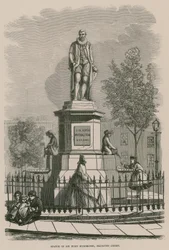 The statue of Sir Hugh Myddleton at Islington Green