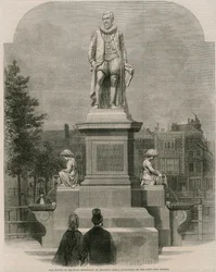 The Statue of Sir Hugh Myddleton at Islington Green, Sculptured by the Late John Thomas