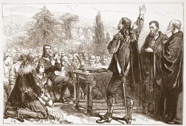 The Swearing and Subscribing of the National Covenant in Greyfriars Churchyard, Edinburgh