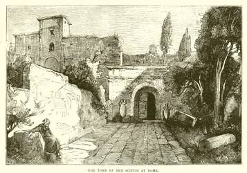 The tomb of the Scipios at Rome