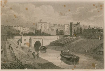 The west entrance to the Regent