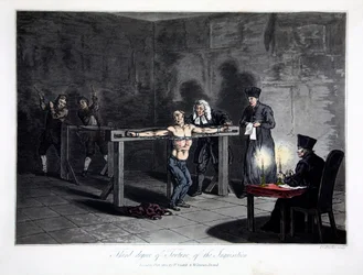 Third Degree of Torture of the Inquisition, engraved by L.C. Stadler, pub. by Cadell & Davies, London, c.1813