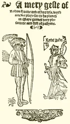 Title Page of A Mery Geste of Robyn Hood, 1550