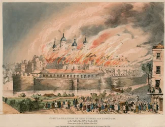 Tower of London Fire, 1841