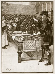 Trial of Charles, illustration from Cassell