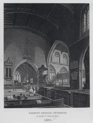Trinity Church, Interior, in the Reverend C Simeon