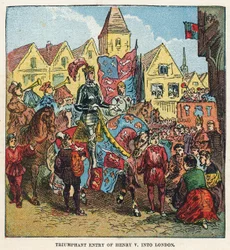 Triumphant entry of King Henry V into London after the Battle of Agincourt
