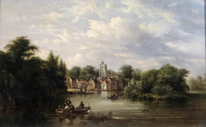 Twickenham Church, the Embankment and Eel Pie Island, Middlesex