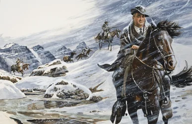 Unidentified Scene with Man on a Horse