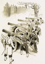 Unidentified Soldiers with Cannons