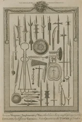 Various Weapons and Implements of War