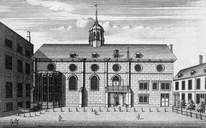 View of Grocers Hall at the time it housed the Bank of England, c.1730