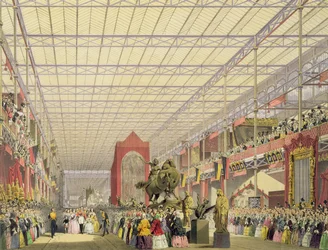 View of the Foreign Nave of the Great Exhibition of 1851, from Dickinson