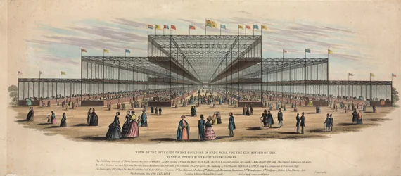 View of the Interior of the Building in Hyde Park for the Exhibition of 1851