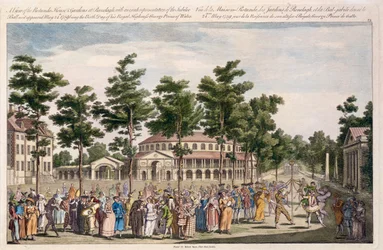 View of the Jubilee Ball, Ranelagh Gardens, in celebration of the birthday of George, Prince of Wales, May 24th, 1759