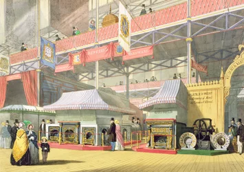 View of the Sheffield Hardware stand and the Great Lane Works Exhibits at the Great Exhibition of 1851, from Dickinson