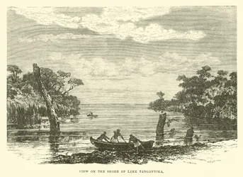 View on the shore of Lake Tanganyika
