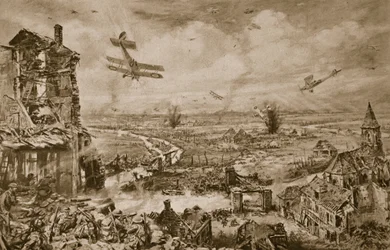 Vivid Impression of the Terrific Struggle for Armentieres in April, 1918