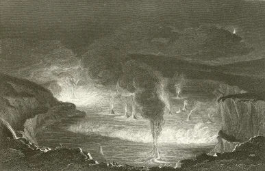 Volcano in the Sandwich Islands