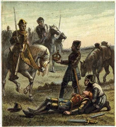 War of the Two Roses: Death of King Richard III (1452-1485) During the Battle of Bosworth Field, Which Between the 22/08/1485 Richard III and Henri, Duke of Richmond. The Latter Received the Crown of the Deposed King and Became Henry VII Known as Henry Tud