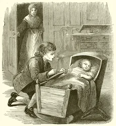 West Drawing the Little Sleeper