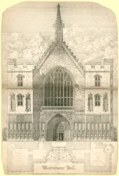 Westminster Hall, London, Including a Ground Plan of the Building