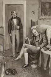 William Lloyd Garrison, the Young Crusader Against Slavery, Greets the Old Crusader William Wilberforce