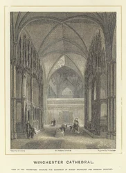 Winchester Cathedral, View in the Presbytery Showing the Chantries of Bishop Waynfleet and Cardinal Beaufort