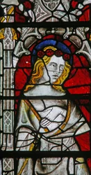 Window depicting St Cecilia