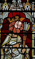 Window depicting St Edmund