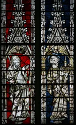 Window depicting St Peter, St Thomas