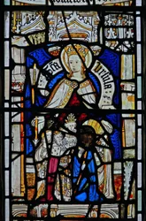 Window Ew depicting St Ursula